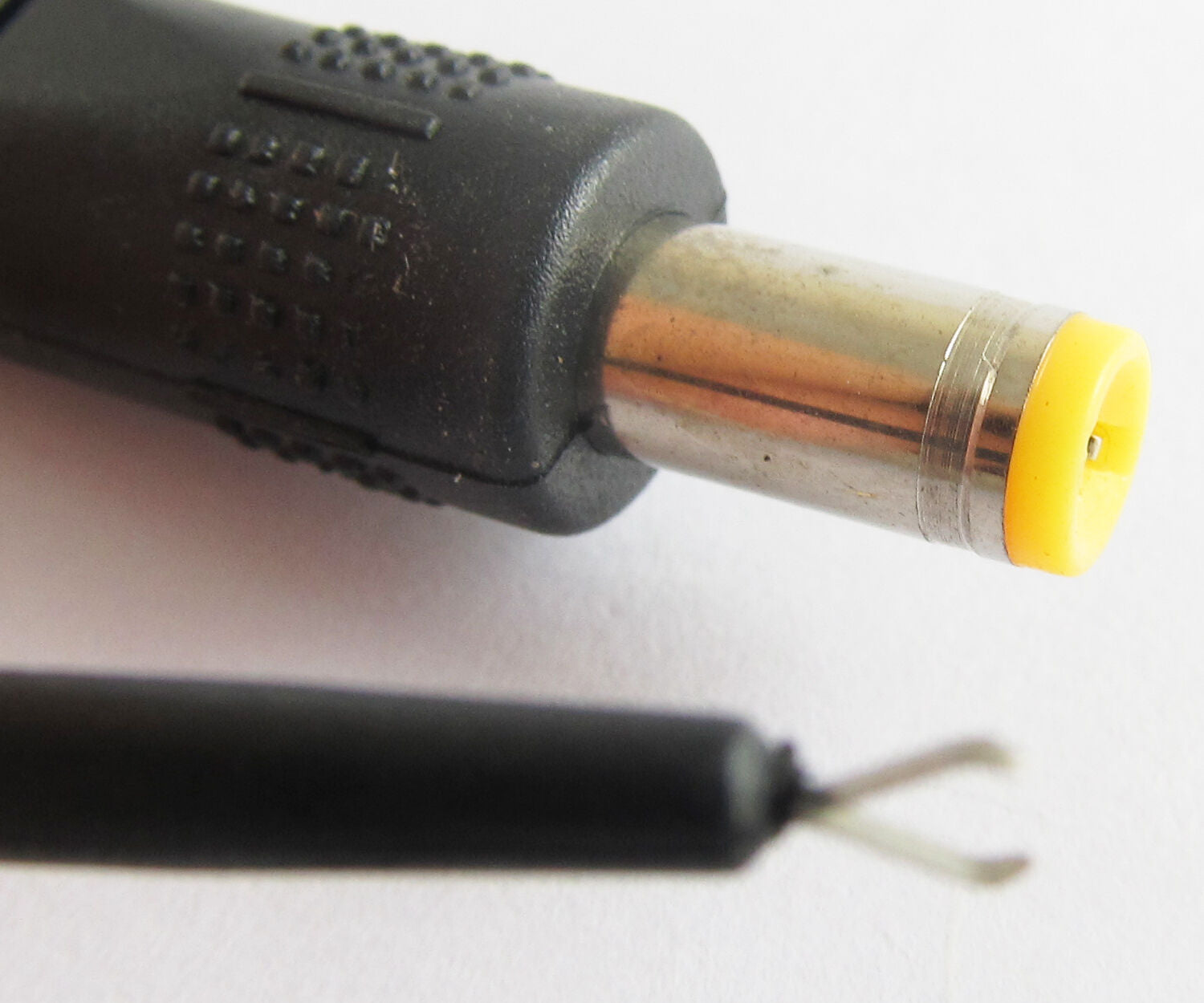 10set new Small Flat Test Hook to 2.1x5.5mm DC Male Plug DC Power Cable 30cm/1Ft