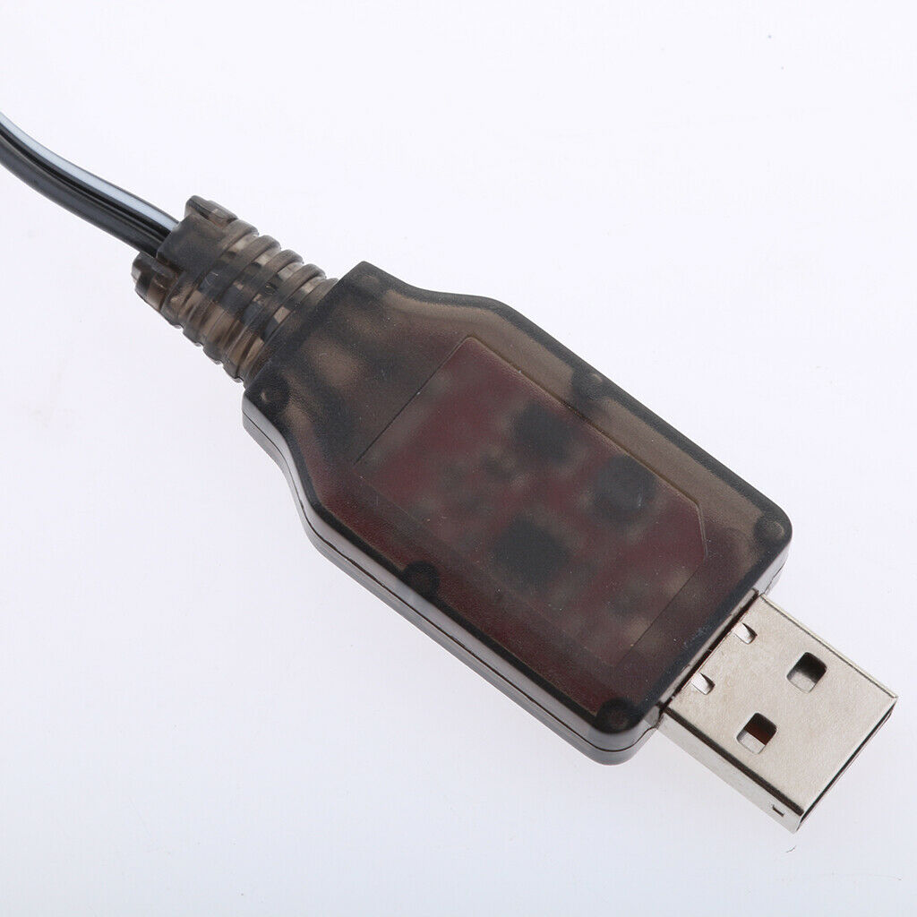 DIY 6V USB to SM-2P Plug NI-MH/NI-Cd Battery Charging Cable for RC Drone Toys