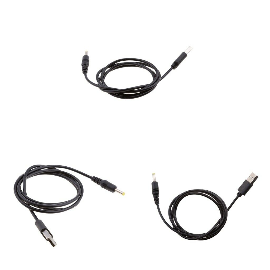 3 X USB to DC Power Cable USB A to Male DC 1.7mmx4.0mm Power Charging Cable