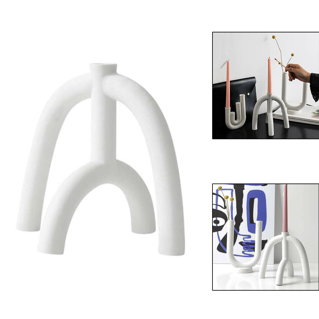 Ceramic Candleholder Wedding Home Table Candlesticks 19cx18cm