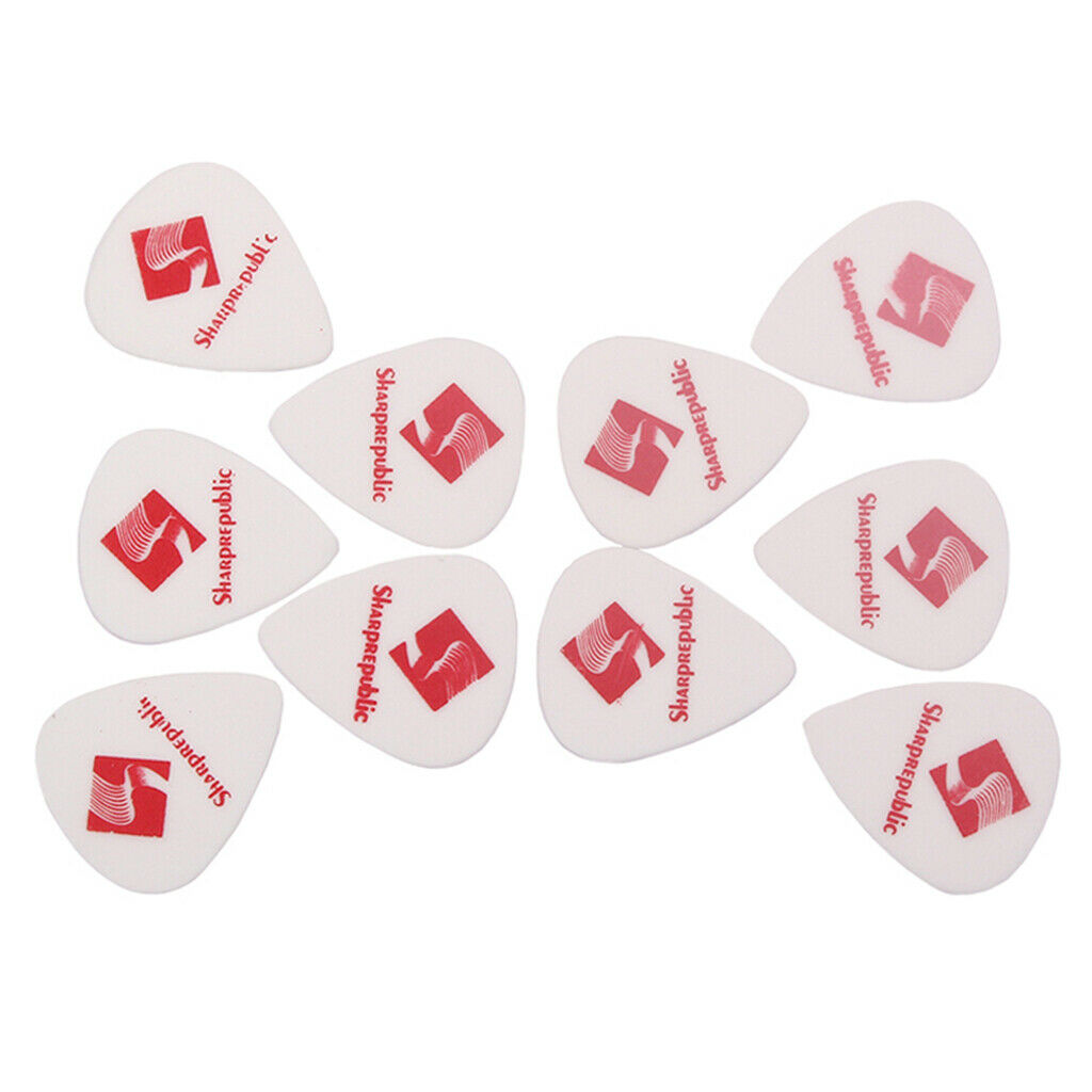 10pcs Guitar Picks Smooth ABS Custom Plectrum for Electric Ukelele Guitar