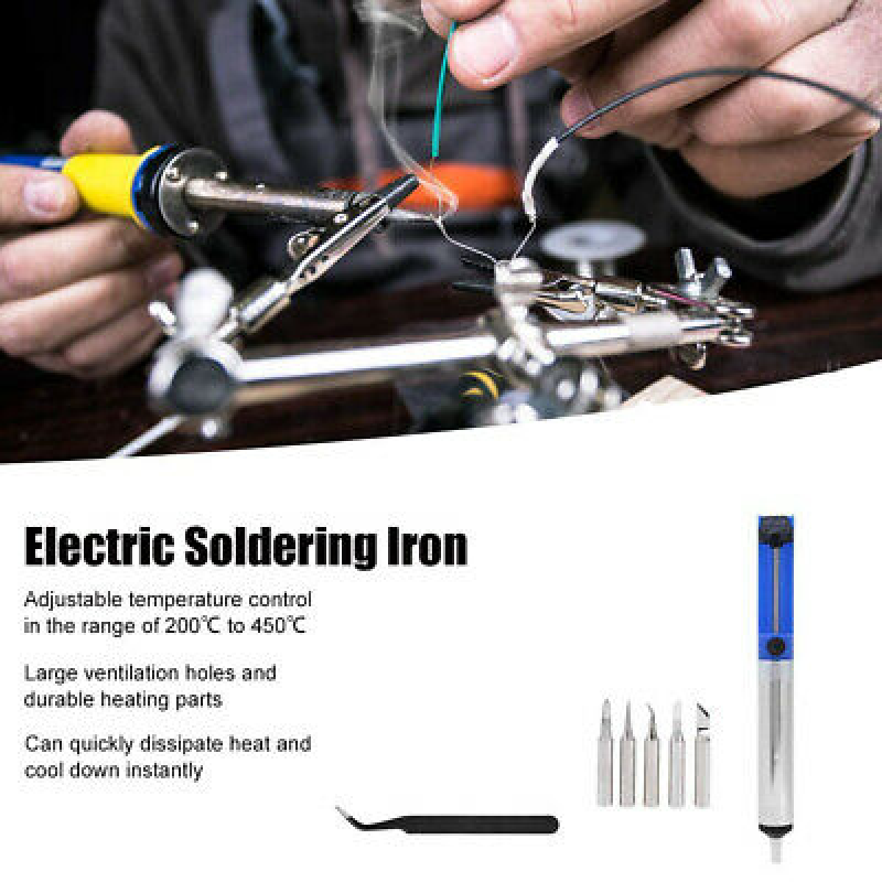 21 In 1 60W 220V Soldering Iron Kit Repair Tool Electronic Soldering Iron Tool