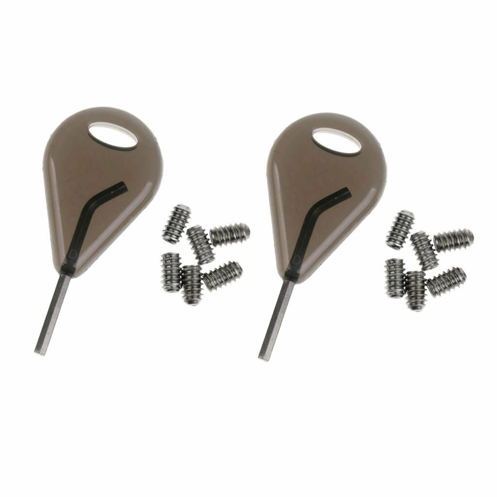 Protable 12Pcs Grub Screws with 2PCS Surfboard Fin Key Replacement Finkey