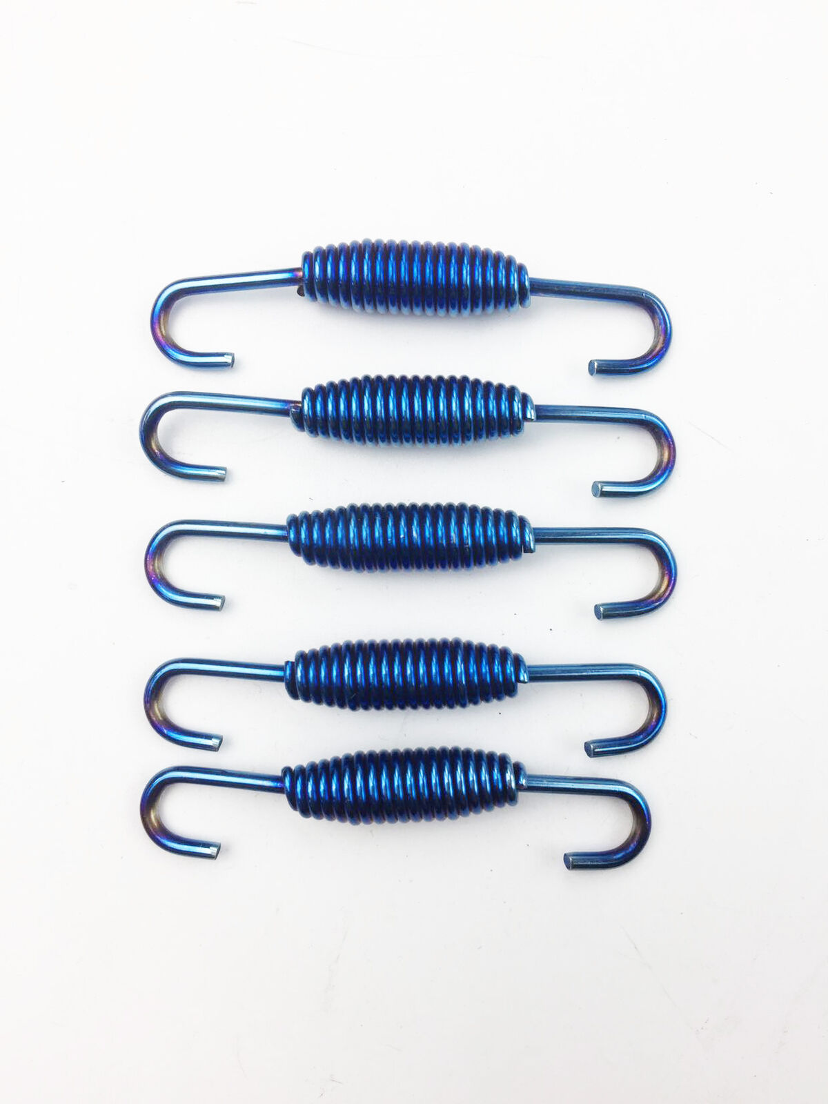 6pcs Blue Motorcycle Exhaust Pipe Muffler Springs Hooks Motorcycle Accessories