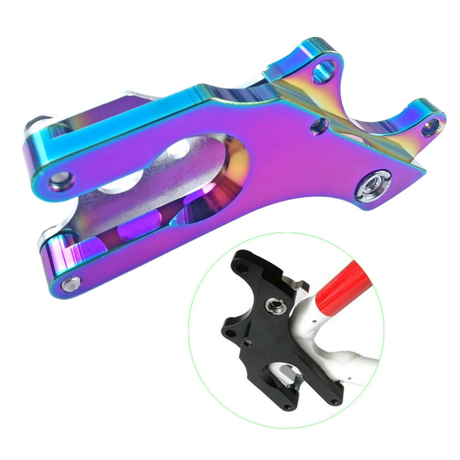 Bike Disc Brake Bracket Frame Adapter Mounting Bicycle Conversion Parts