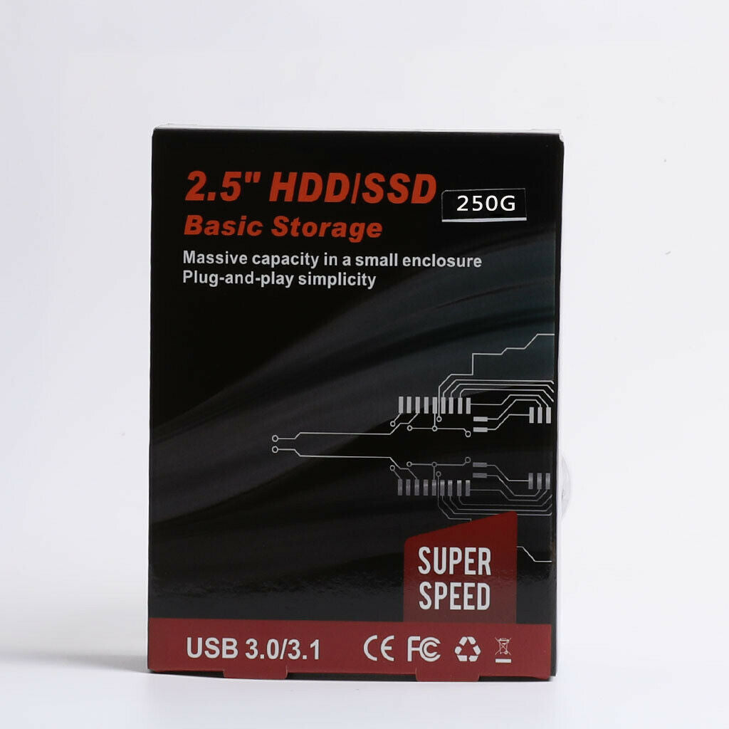 Alloy 2.5in 250GB External Hard Disk Drive SATA Micro USB 3.0 HDD Hard Drive