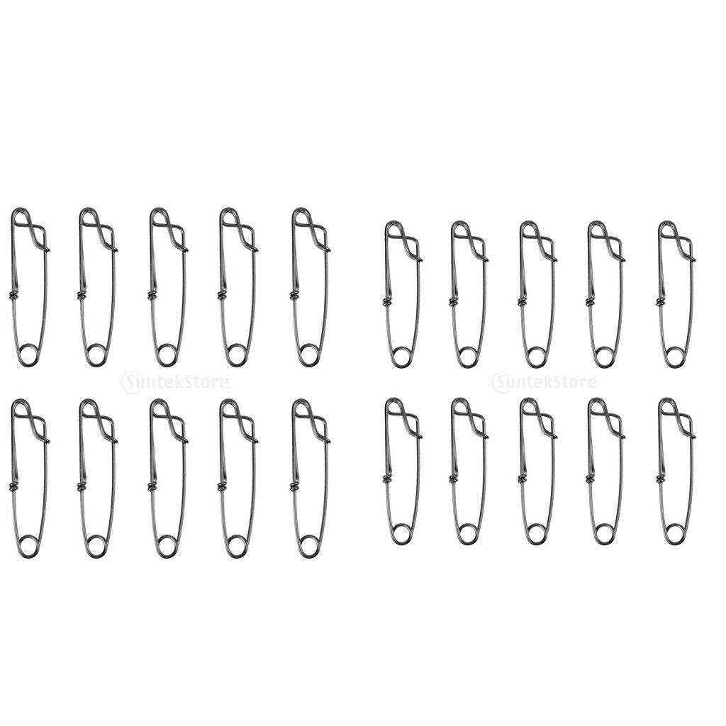20x Stainless Steel Longline Clip for Fishing Snapper Shark Tool Accessories S
