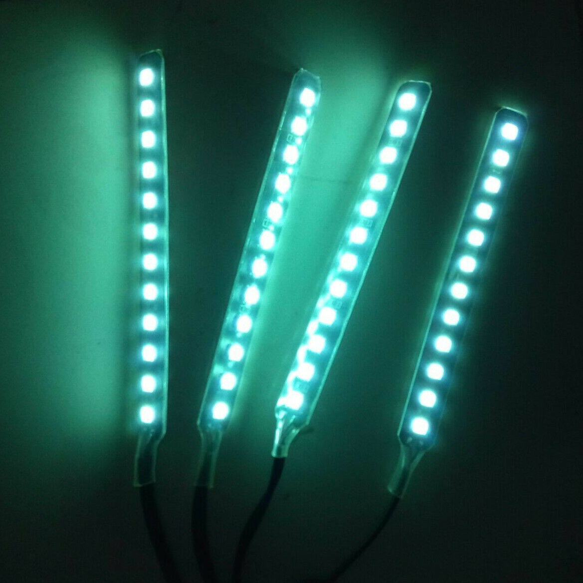 4x12LED Car Interior Footwell Decor Atmosphere Neon Light RGB W/ Remote Control
