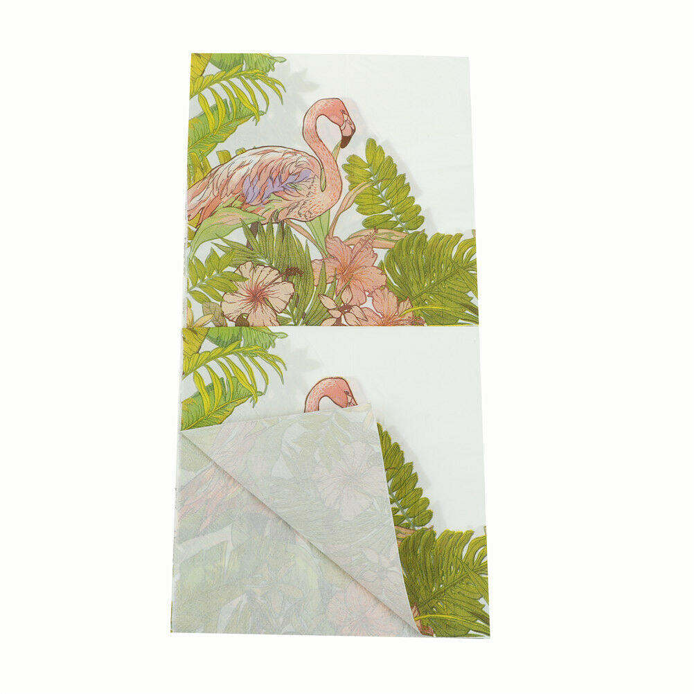 1set  Flamingo Napkins Paper Tissue Decoupage Wedding Party Handkerchief .l8