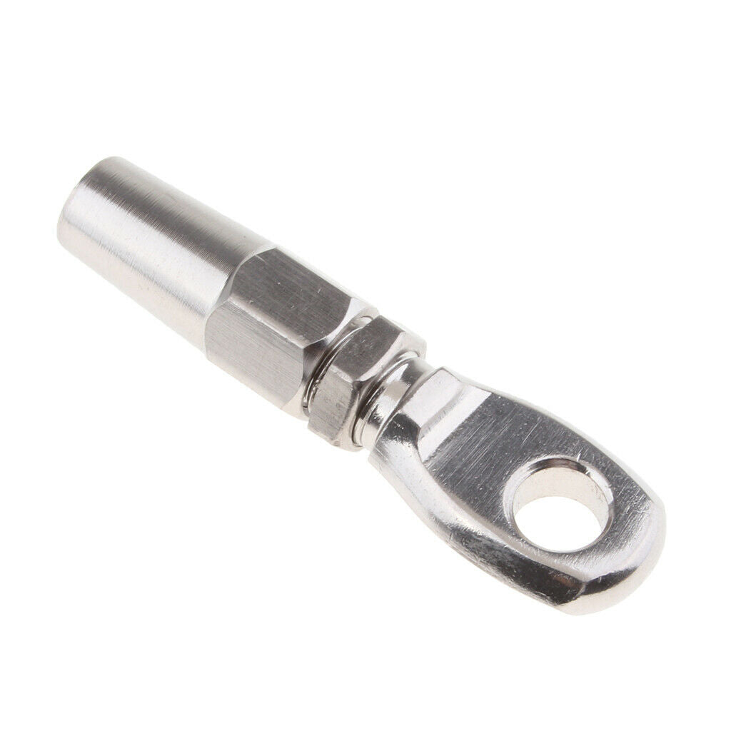 316 Marine Grade Stainless Steel Swageless Eye Terminal For 6mm Wire Rope