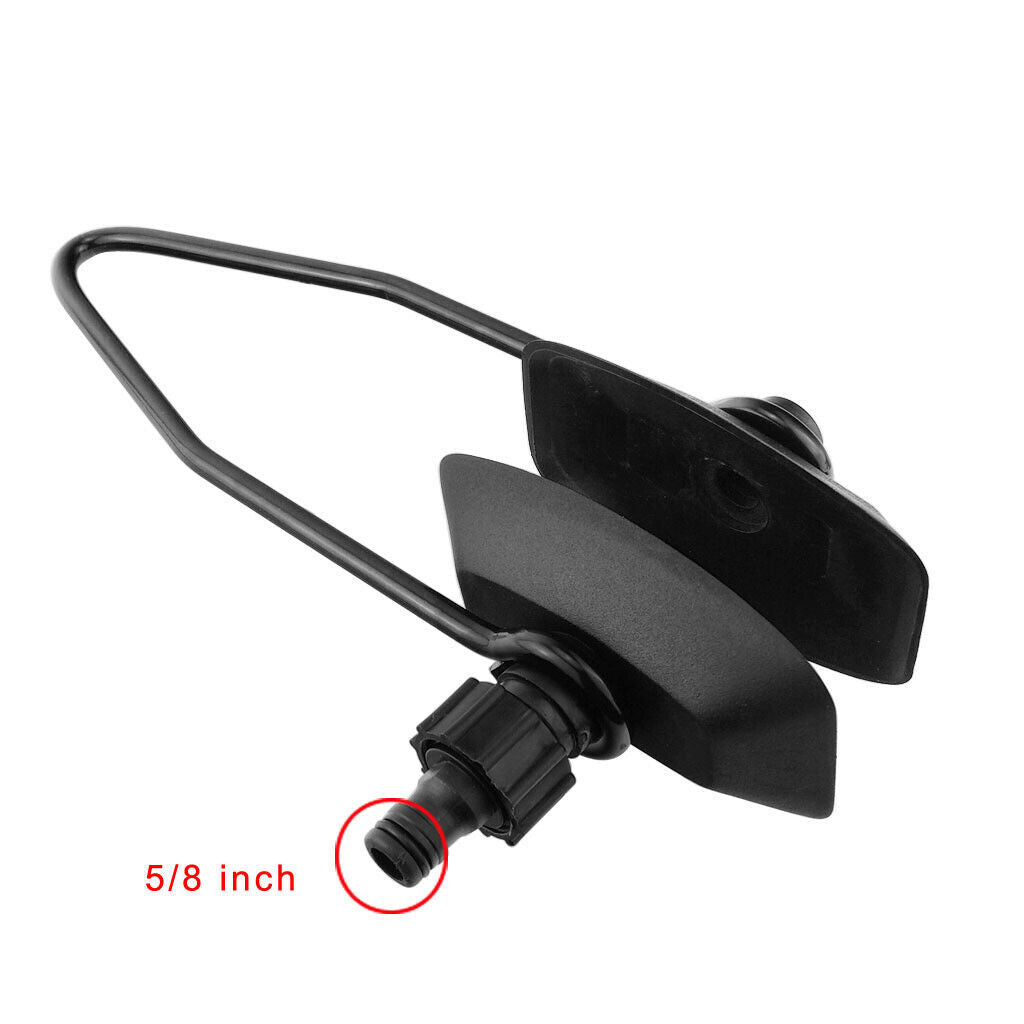 Black Outboard Boat Motor Water Flushing Muffs Rectangular for 5/8inch Pipe
