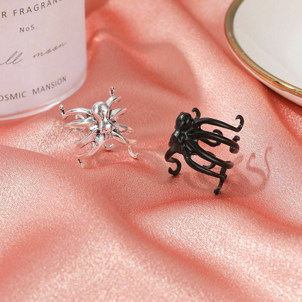 Biker Hip Hop Stainless Steel Halloween Punk Simulation Animal Spider Ring