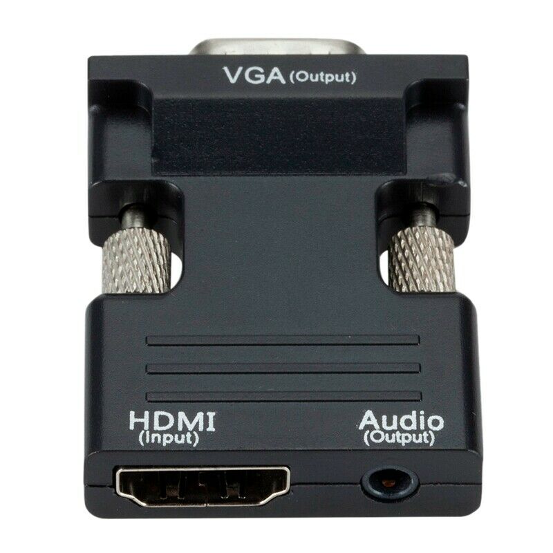 2X(MI Female to VGA Female Converter with Audio Adapter, Supports 1080P SigN6S5)