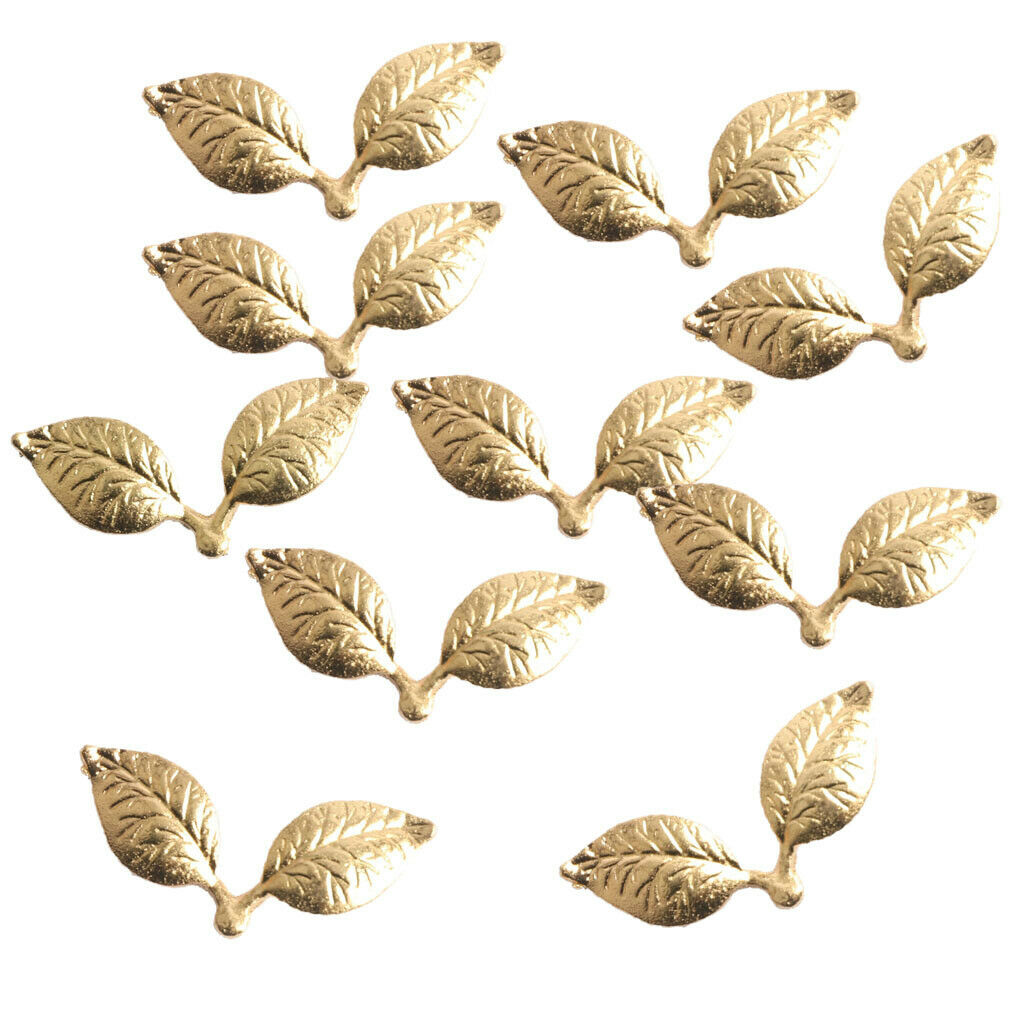 20 Pieces Alloy Tree Leaves Brooches Pins DIY Wedding Decor