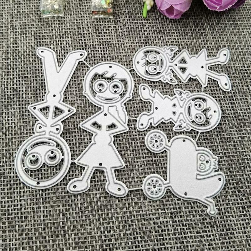 Family Metal Cutting Dies Stencil DIY Scrapbooking Album Paper Card Making
