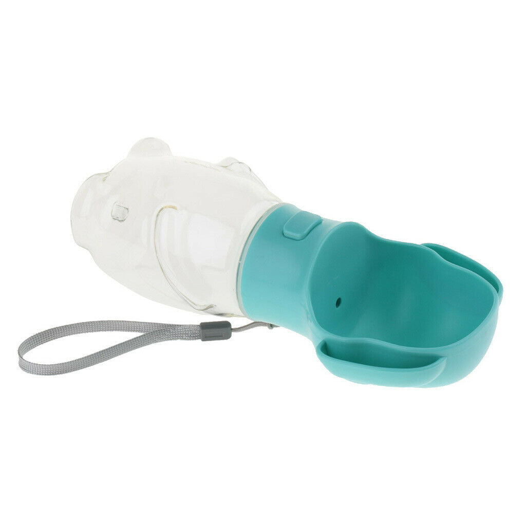 2 in 1 Dog Water Bottle, Leak-Proof Portable Dog Cat Travel Water Cup with Bowl