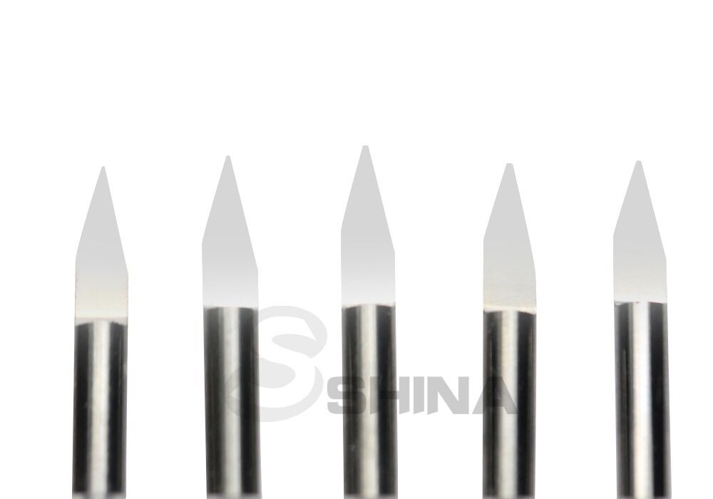 5x 6mm 90deg 0.2mm Tungsten Carbide Engraving Bits CNC Router Tool