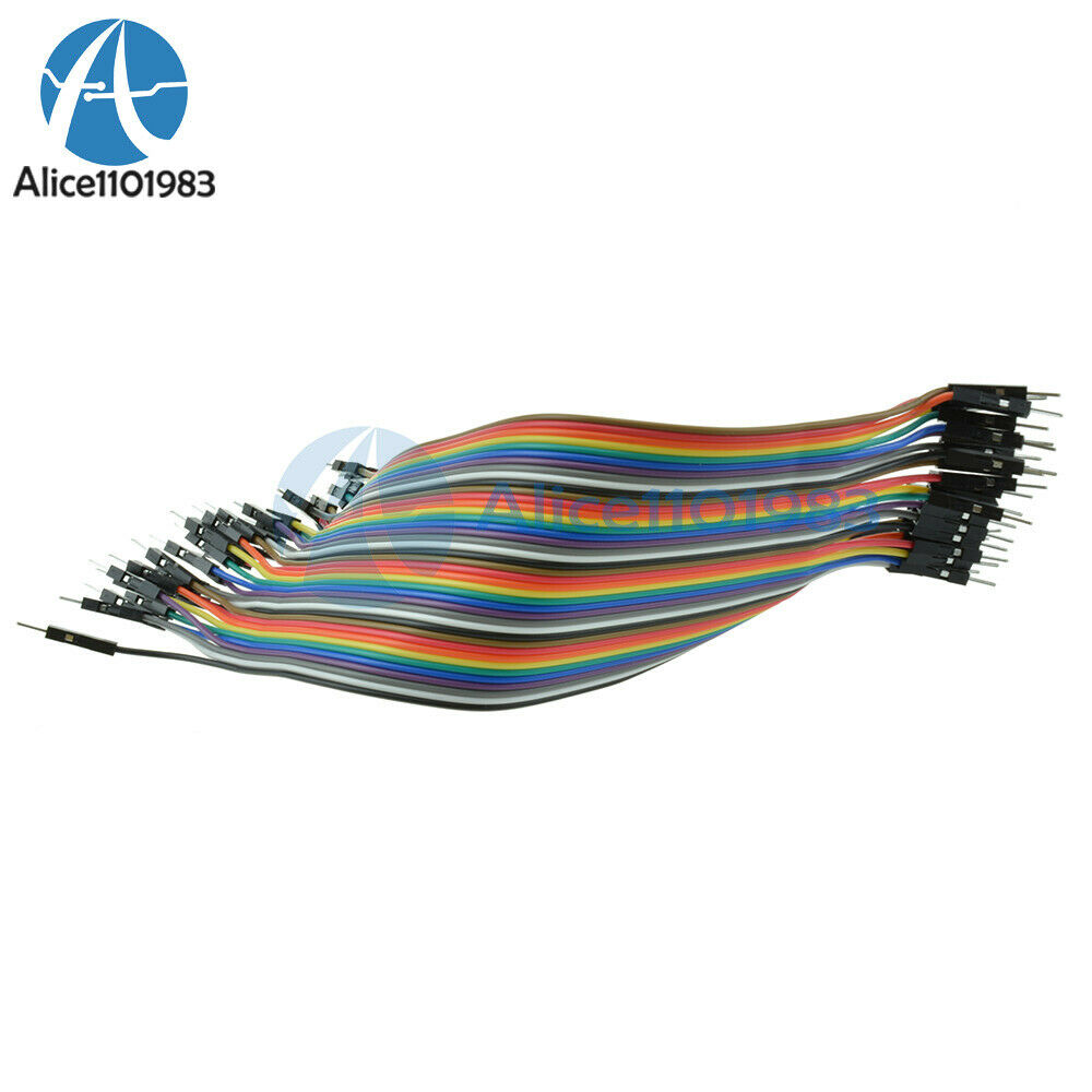 Dupont wire jumper cables 40pin*20cm 2.54MM male to male 1P-1P For Arduino New