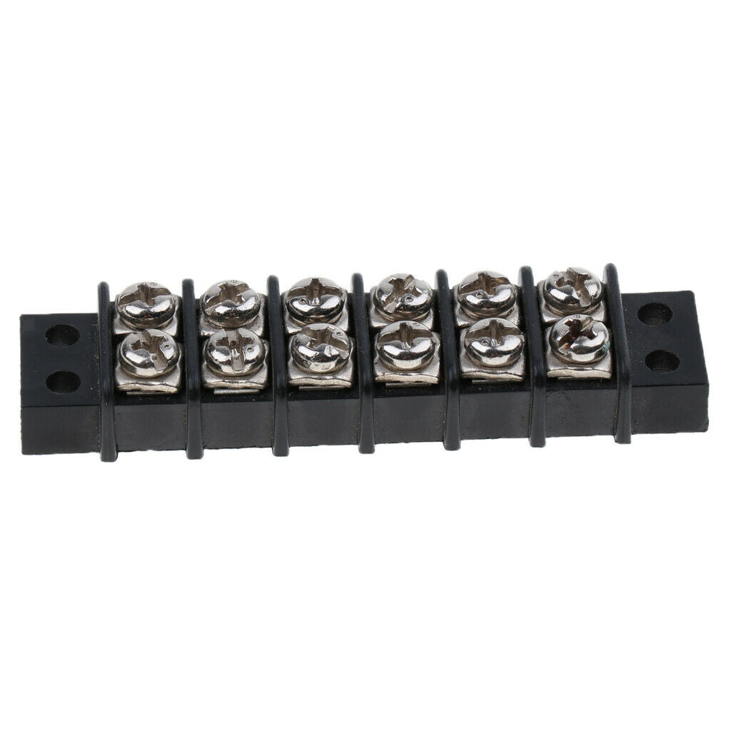 Marine Auto RV 30A 6 Boat Double Screw Terminal Circuit Power Block