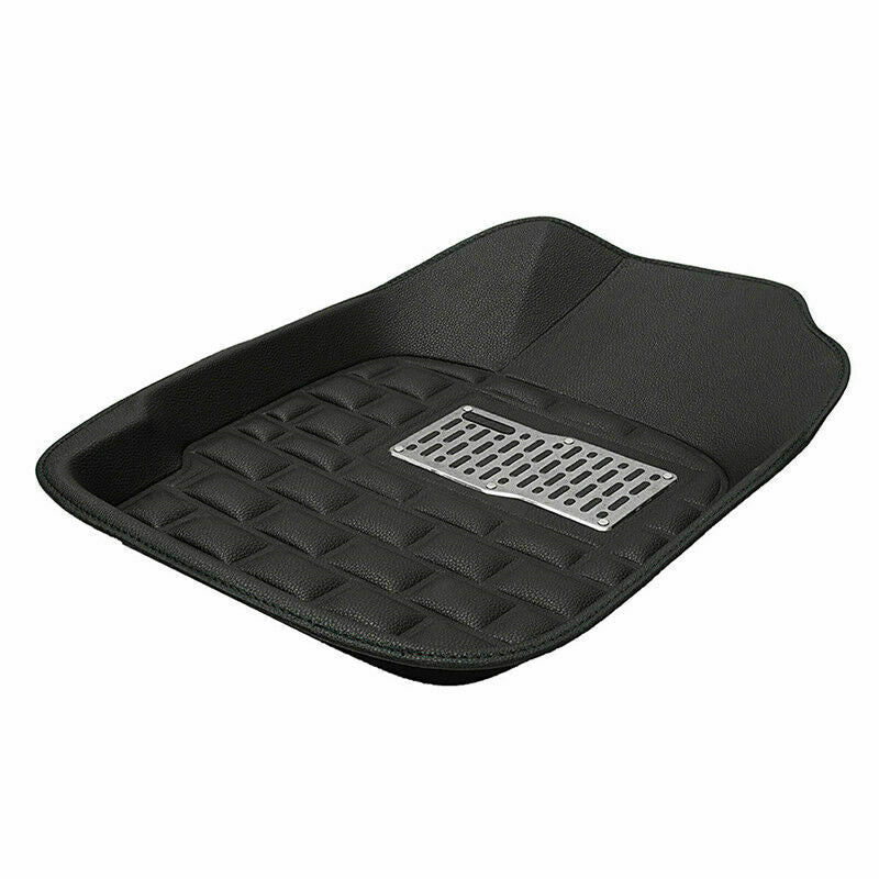 Black Safe Skidproof Waterproof Car Floor Mat for 5 Seats Left Hand Drive Car