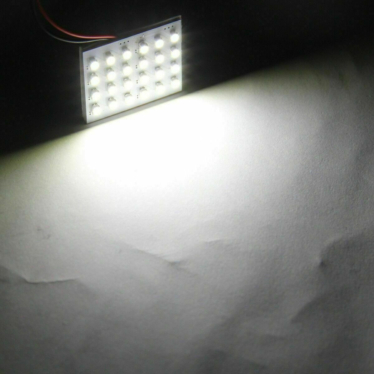 24 SMD COB Panel Lights LED Car Interior 12V Lamp Bulb Dome White Light