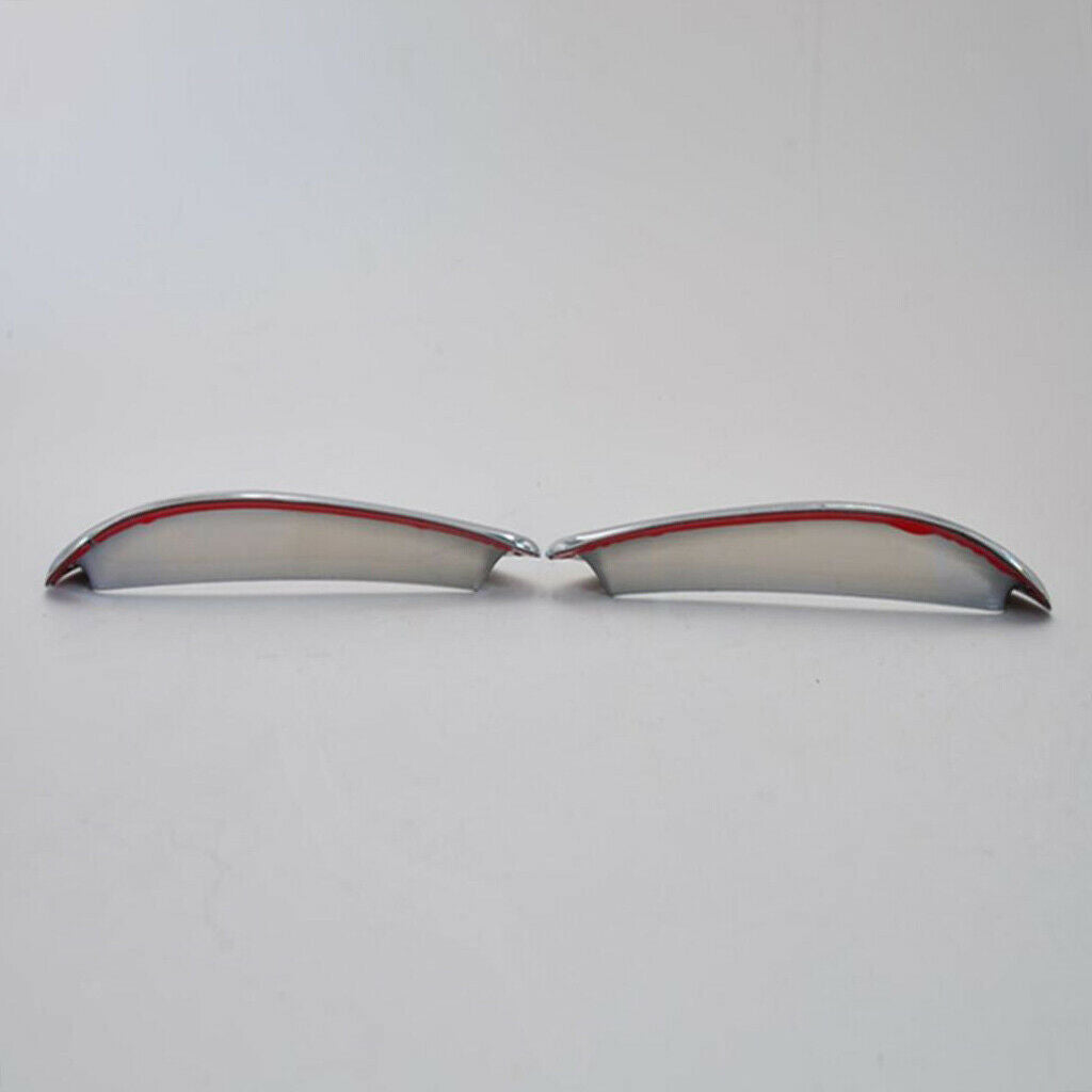 1 Pair Car Chrome Rear Fog Light Cover Trim For  Qashqai J11 2014-2017