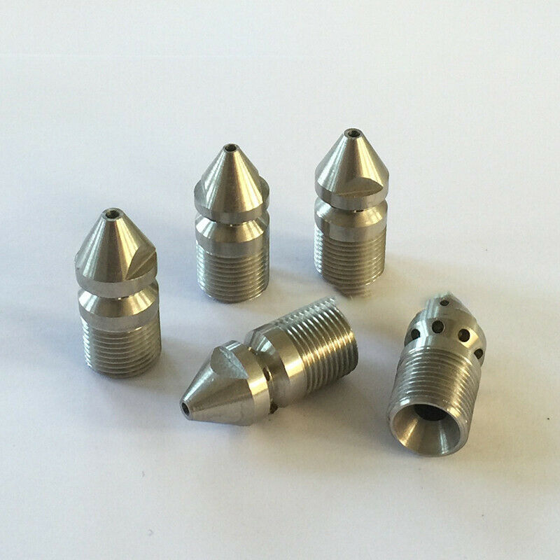 Pressure Washer Drain / Sewer Cleaning Jetter Nozzle 9 Jet 3/8" Male 4.5 .l8