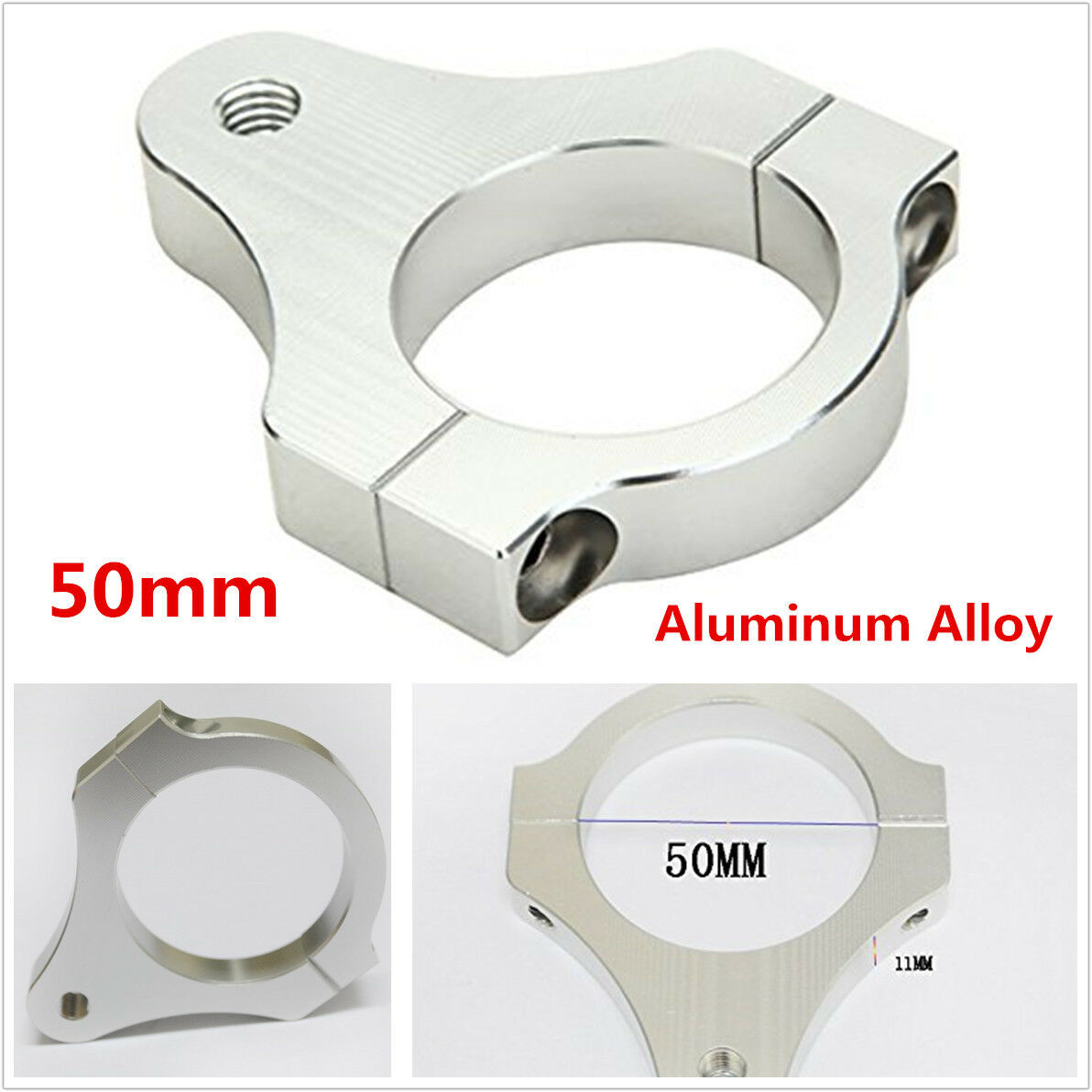 50mm Steering Damper Fork Frame Mounting Clamp Bracket Foot Fixer For Motorcycle