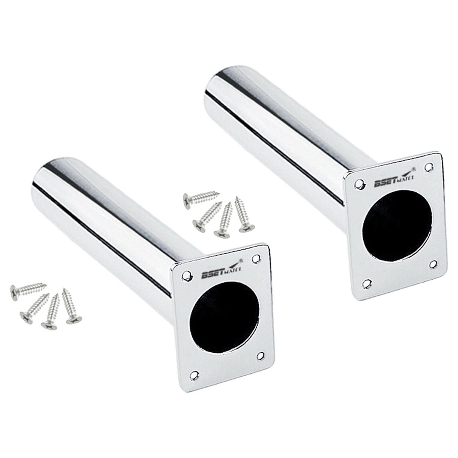 2pcs 8 "marine fishing rod stand flush-mounted fishing rod holder 0 degrees
