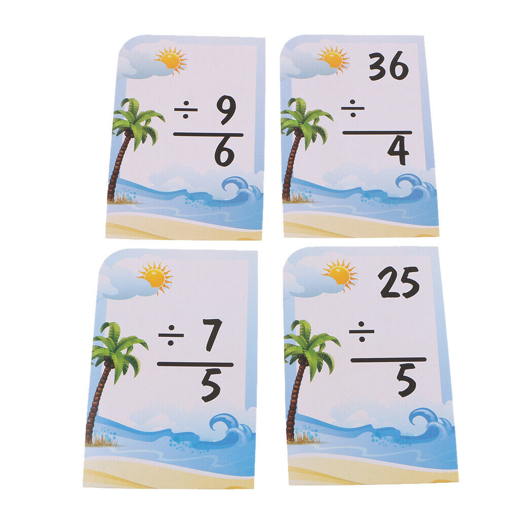 144 Pieces Math Flash Cards Addition Subtraction Multiplication Division