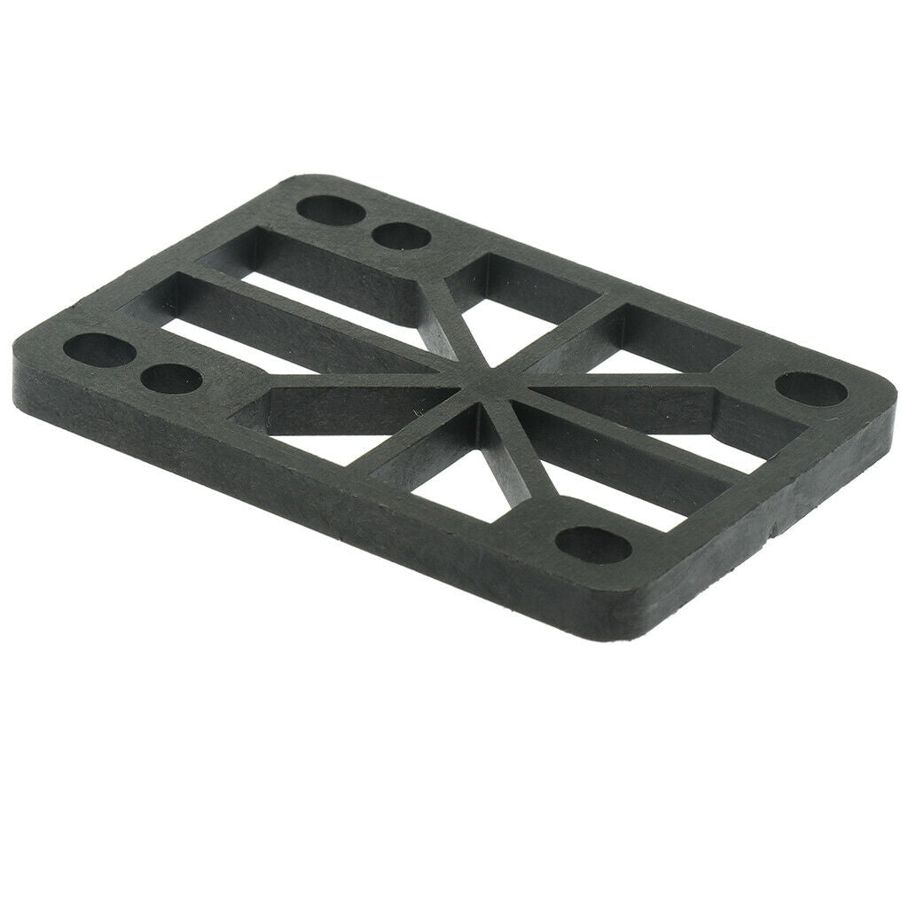 3X 4 Pieces Skateboard Longboard Shock Pads Risers 0.6cm or 0.8cm Black 6mm