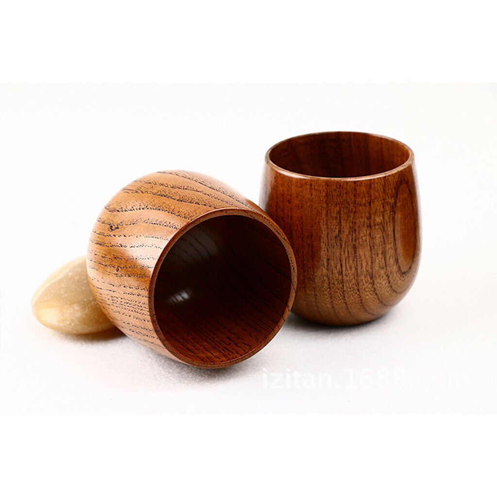 Natural Solid Wooden Cup, Handmade Nordic Style Cup Coffee Mug Drinking Cup