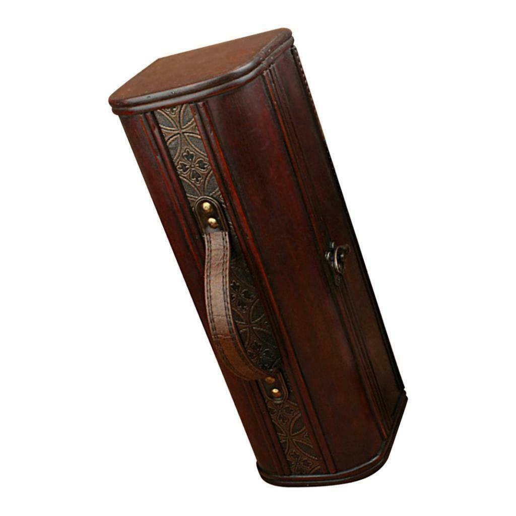 Wood Single Bottle Wine Box Carrier Case