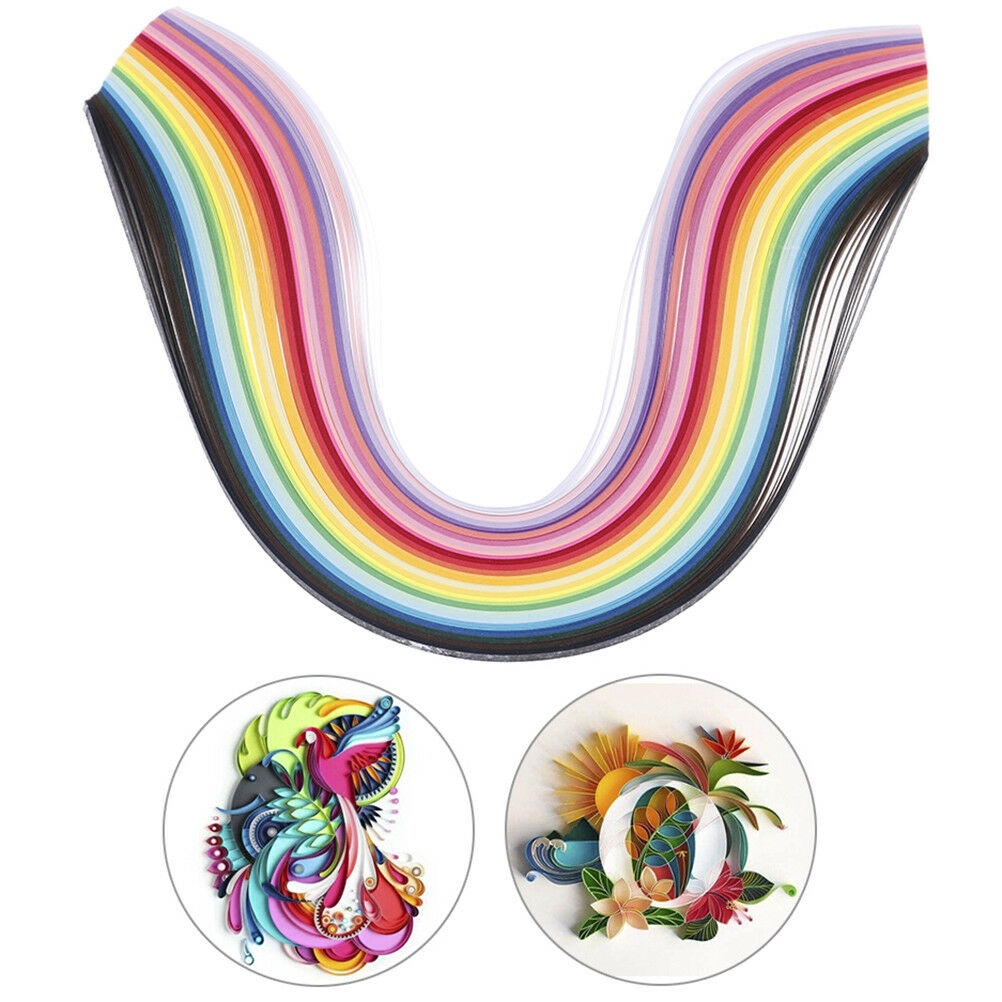 260 Stripes quilling paper 5mm width mixed color for diy hand craft 26 co.l8