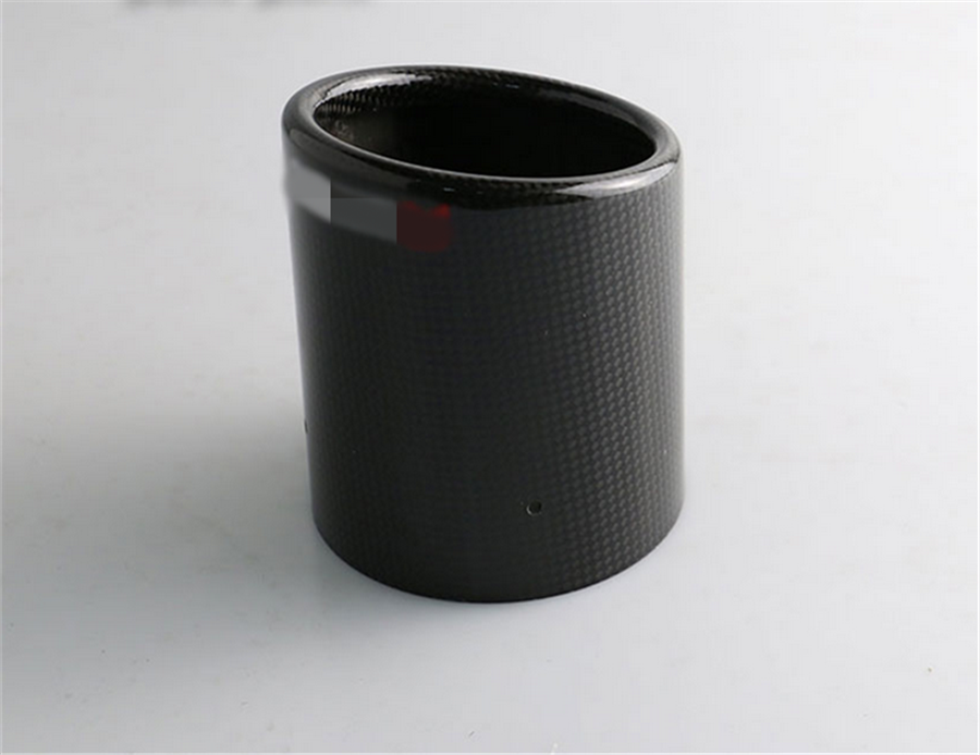 1PCS Carbon Fiber Outlet 89mm Exhaust pipe Cover Exhaust Muffler Pipe Tip Cover