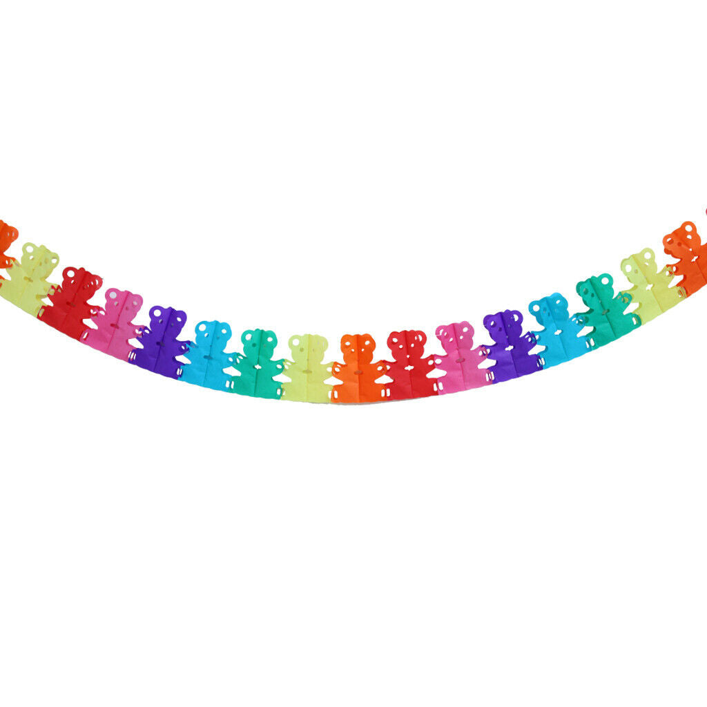2x Colorful Baby Shower Birthday Bunting Banner Garland Wedding Party Xmas Decor