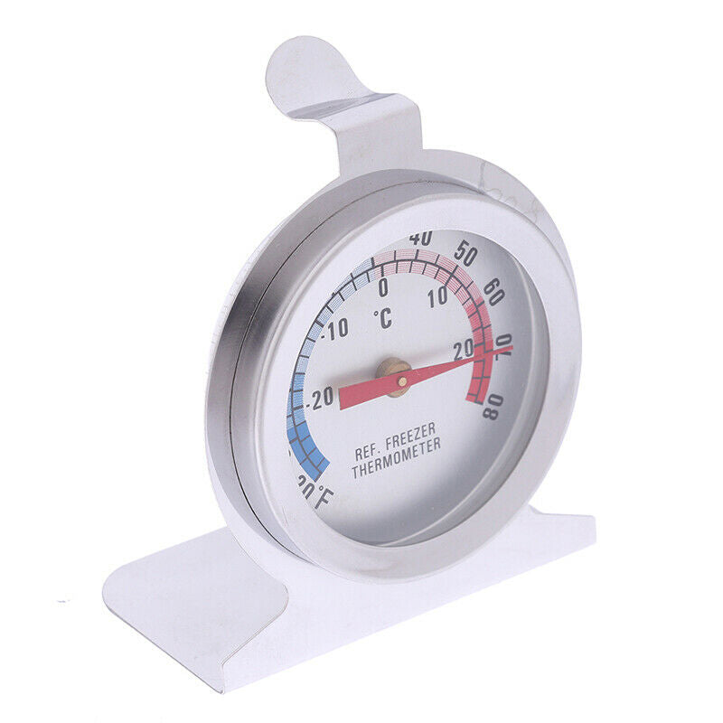 Refrigerator Thermometer Stainless Steel Fridge Freezer Thermometers Kitc.l8