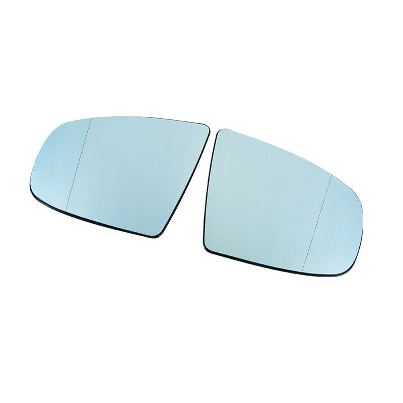 For BMW X5 X6 E71 E72 2007-2013 Pair Side Mirror Glass Left & Right Blue
