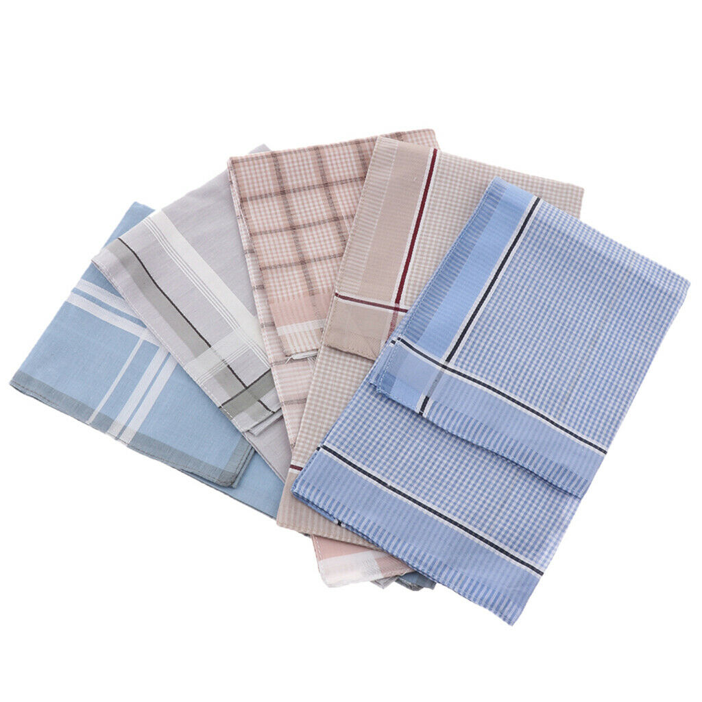 Pack Of 5 Men Women Handkerchiefs 100% Organic Handkerchiefs
