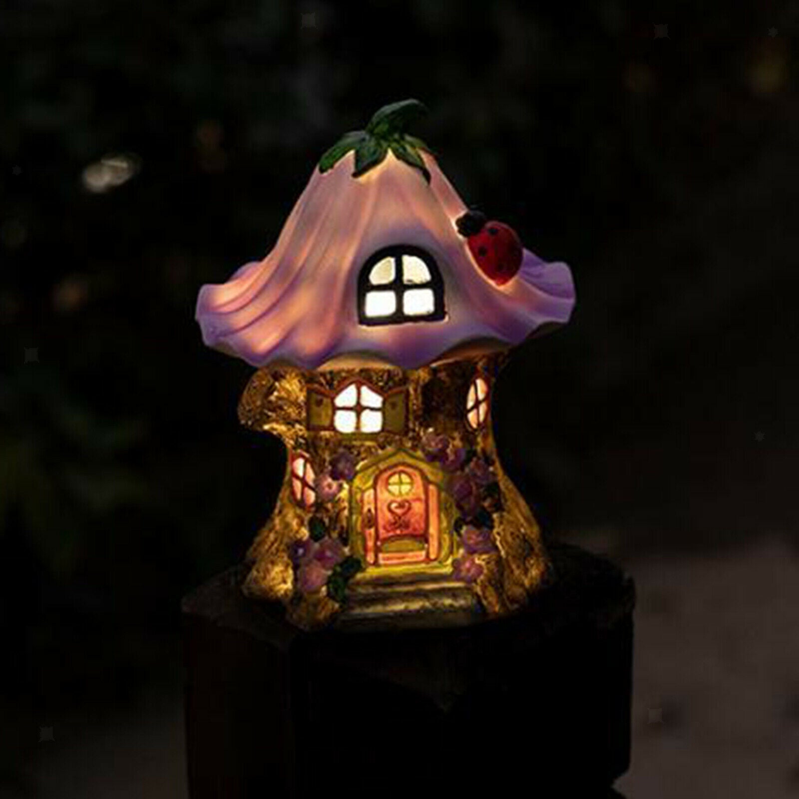 Fairy House Solar Outdoor Garden Light Patio Lawn Walkway Decor Style B