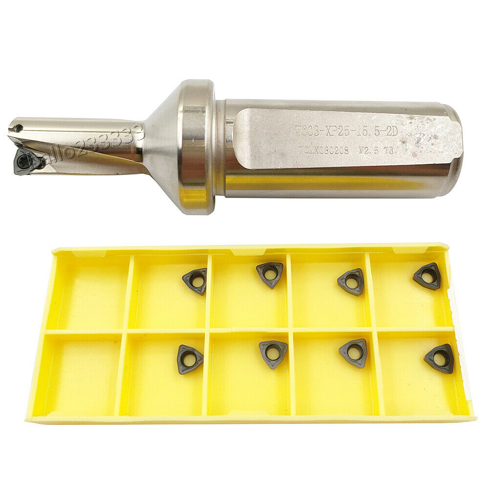 WC-15.5-2D-C25 U drill /indexable drill Φ15.5mm C25-2D +WCMT030208 LF6018 insert