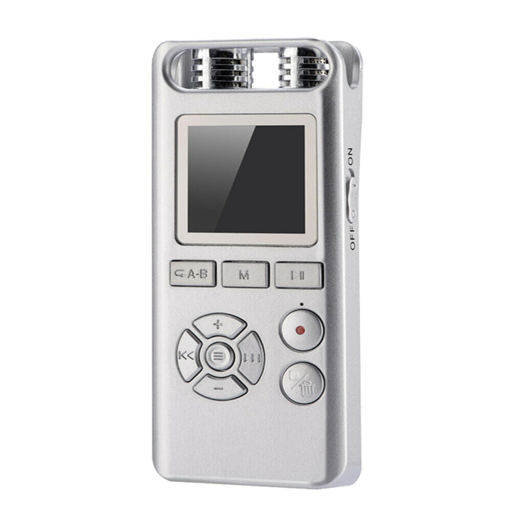 Digital Sound Voice Recorder 8GB Rechargeable Dictaphone MP3 Player Record