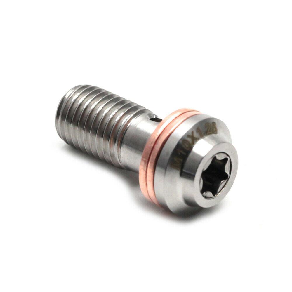 Banjo Bolts Front Rear Brake Master Cylinder Screw Brake Hose Caliper M10x1.25mm