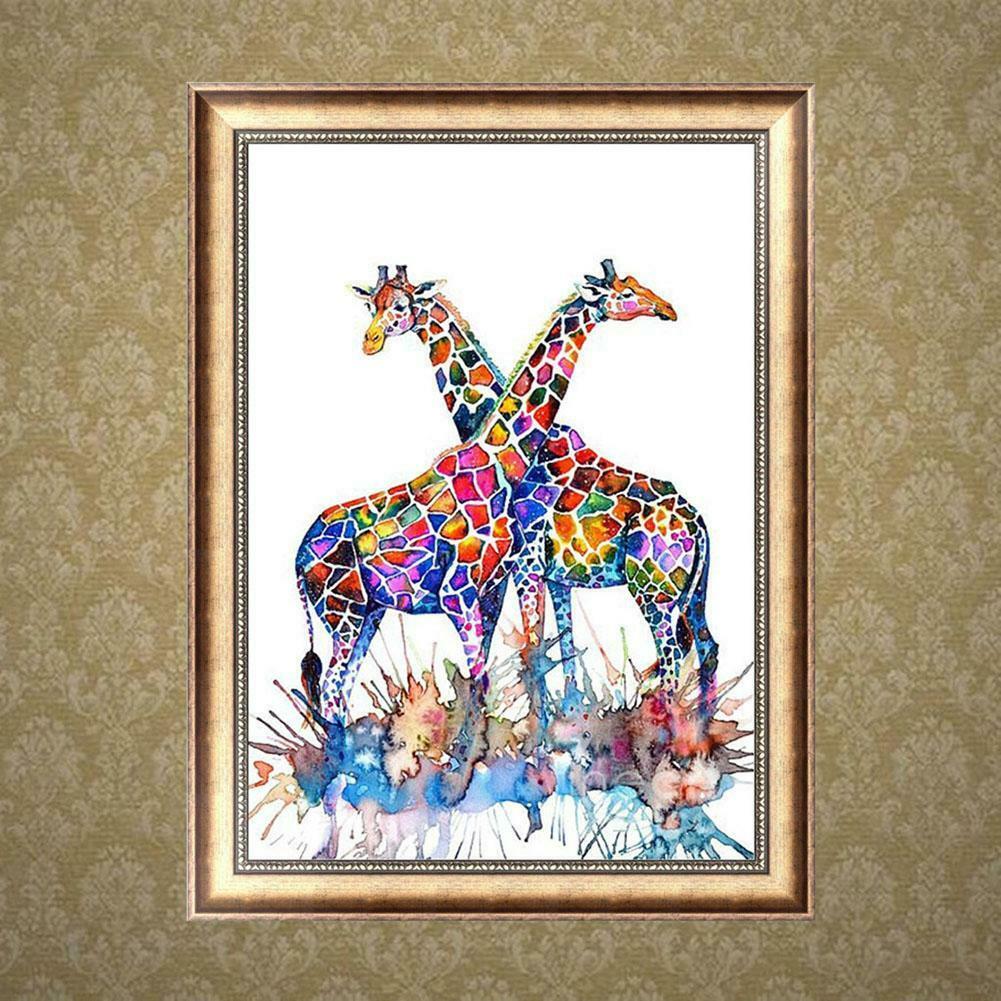 DIY Giraffe Diamond Painting 5D Cross Stitch Embroid Rhinestones Kits Decor  @