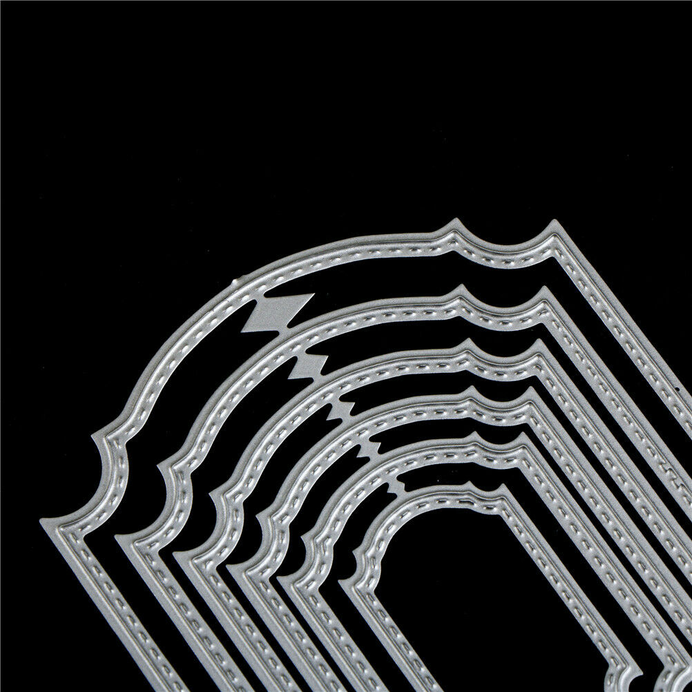 6pcs Square Frame Metal Cutting Die For DIY Scrapbooking Album Paper Card.l8