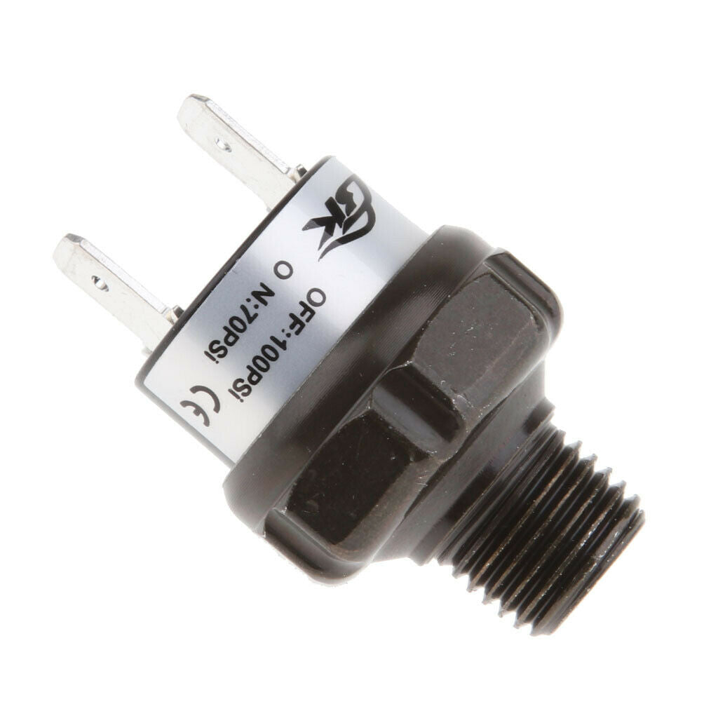 2Pcs 1/4 inch NPT Air Pressure Switch for 12 Volt Compressor Train Air Horn,