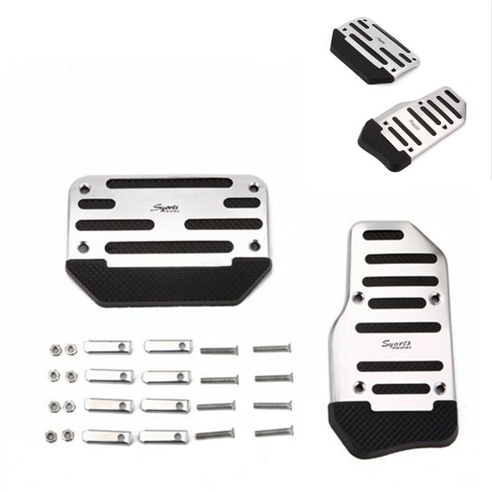 Automatic Car Aluminium Non-Slip Accelerator Brake Treadle Foot Pedal Cover Pad