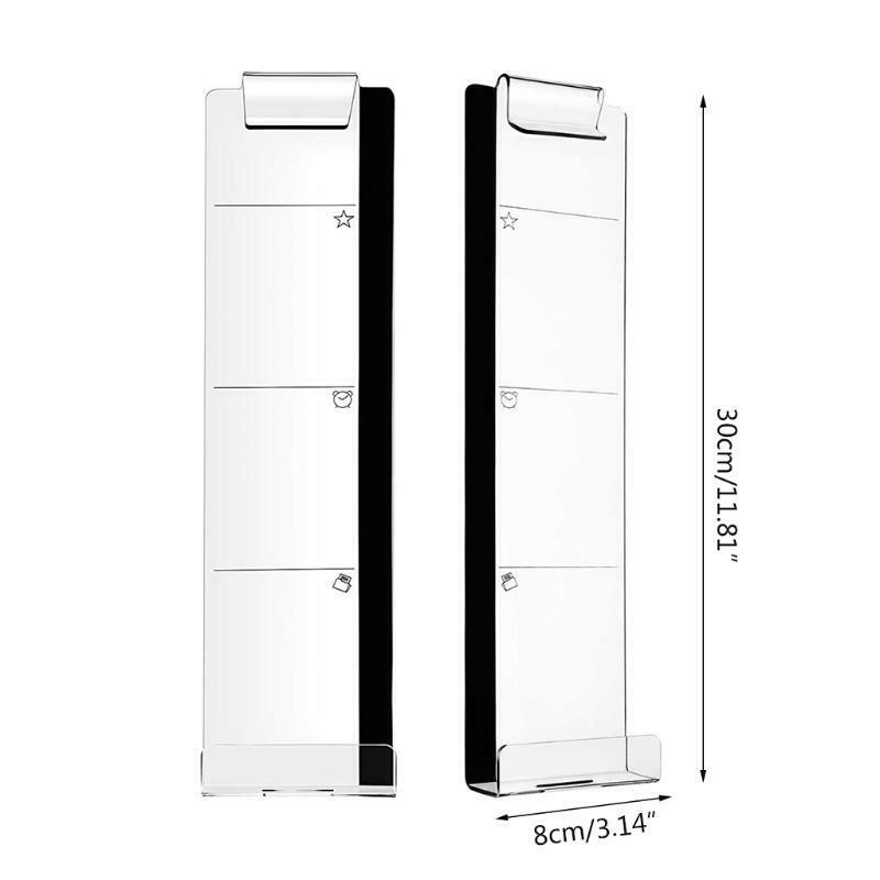 Acrylic Monitor Messag for Computer 2 Pieces Mobile Phone Support Record Thing