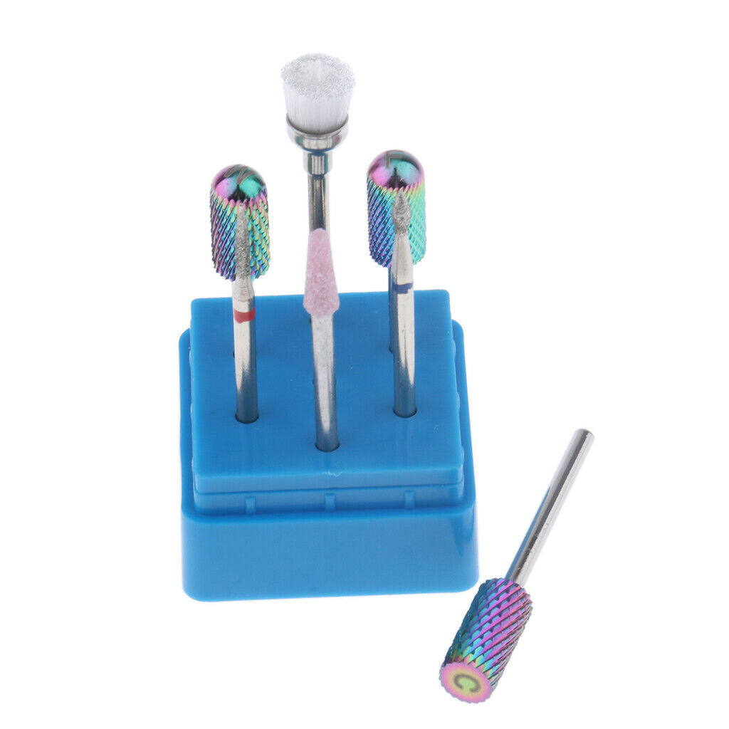 7-in-1 Carbide Nail Bits Polishing Grinding Head for Electric Drill Machine