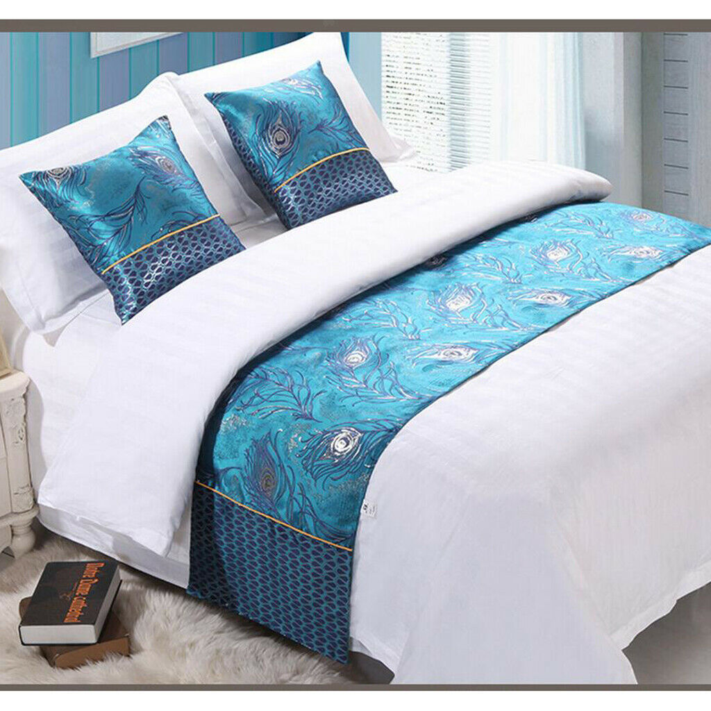 Bed Runner Cloth Bed Skirt Bedding Towels Anchovies Flower 50x210cm
